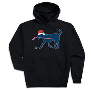 Hockey Hooded Sweatshirt - Christmas Dog