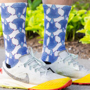 Guys Lacrosse Graphic Flex Mid-Calf Socks - Coast To Coast