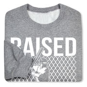 Baseball Crewneck Sweatshirt - Raised in a Cage