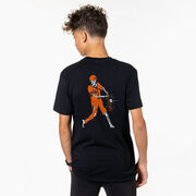 Baseball Short Sleeve T-Shirt - Home Run Zombie (Back Design)