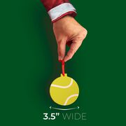 Tennis Round Ceramic Ornament - Tennis Ball Graphic