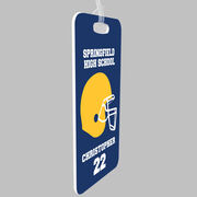 Football Bag/Luggage Tag - Personalized Team Helmet