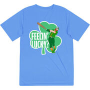 Baseball Short Sleeve Performance Tee - Feelin' Lucky Baseball