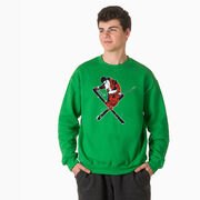 Skiing Crewneck Sweatshirt - Freestyle Santa