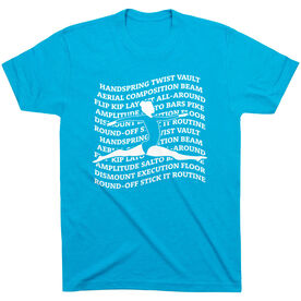 Gymnastics Short Sleeve T-Shirt - Gymnastics Words