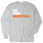 Basketball Tshirt Long Sleeve - Eat. Sleep. Basketball