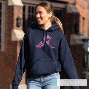 Hockey Hooded Sweatshirt - Neon Hockey Girl