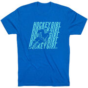 Hockey T-Shirt Short Sleeve - Hockey Girl Repeat