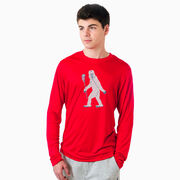 Guys Lacrosse Long Sleeve Performance Tee - Yeti