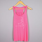 Gymnastics Flowy Racerback Tank Top - Gymnast Sketch
