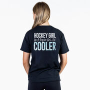 Hockey T-Shirt Short Sleeve - Hockey Girls Are Cooler (Back Design)