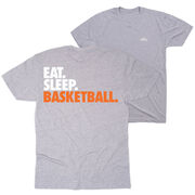 Basketball Short Sleeve T-Shirt - Eat. Sleep. Basketball. (Back Design)