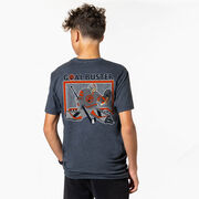 Hockey Short Sleeve T-Shirt - Goal Buster (Back Design)