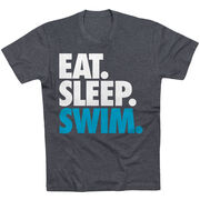 Swimming T-Shirt Short Sleeve Eat. Sleep. Swim.