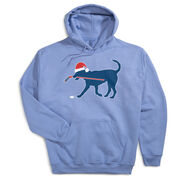 Hockey Hooded Sweatshirt - Christmas Dog