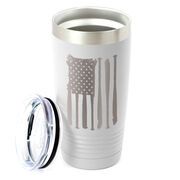 Baseball 20 oz. Double Insulated Tumbler - Flag