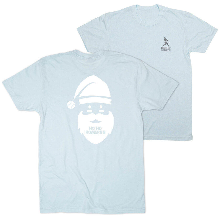 Baseball Short Sleeve T-Shirt - Ho Ho Homerun (Back Design)