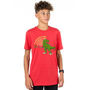 Guys Lacrosse Short Sleeve T-Shirt - Laxasaurus Rex