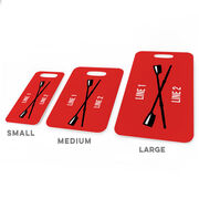 Crew Bag/Luggage Tag - Personalized Text with Crossed Oars