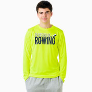 Crew Long Sleeve Performance Tee - I'd Rather Be Rowing
