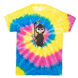 Hockey Short Sleeve T-Shirt - Hockey Reaper Tie Dye