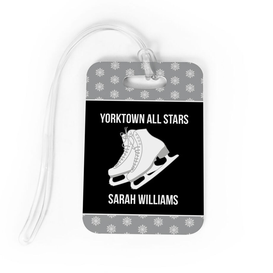 Figure Skating Bag/Luggage Tag - Personalized Figure Skating Team with Skates - Personalization Image