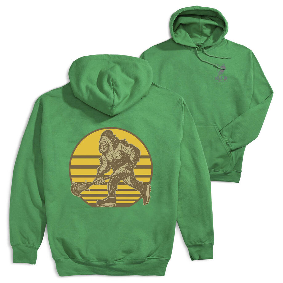 Guys Lacrosse Hooded Sweatshirt - BigFoot (Back Design)