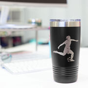 Soccer 20 oz. Double Insulated Tumbler - Female Silhouette