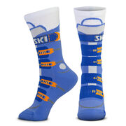 Skiing Woven Mid-Calf Sock Set - Mountains are Calling