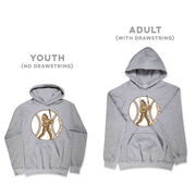 Baseball Hooded Sweatshirt - Baseball Bigfoot