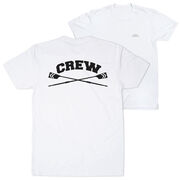 Crew Short Sleeve T-Shirt - Crew Crossed Oars Banner (Back Design)