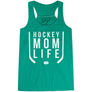 Hockey Flowy Racerback Tank Top - Hockey Mom Life