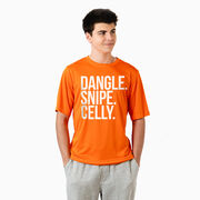 Hockey Short Sleeve Performance Tee - Dangle Snipe Celly Words