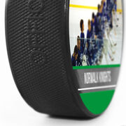 Personalized Hockey Puck - Thanks Coach with Photo (Wide)