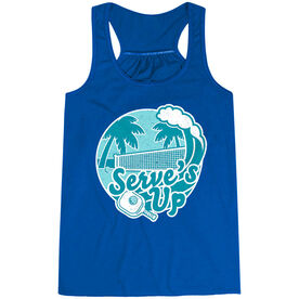 Pickleball Flowy Racerback Tank Top - Serve's Up