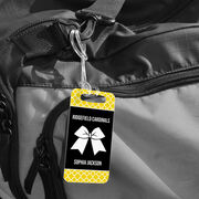 Cheerleading Bag/Luggage Tag - Personalized Cheer Squad with Bow