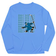 Hockey Long Sleeve Performance Tee - Dangle Snipe Celly Player