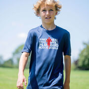 Football Short Sleeve Performance Tee - Bones Saying