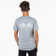 Tennis Short Sleeve T-Shirt - Love Means Nothing In Tennis (Back Design)