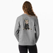 Hockey Crewneck Sweatshirt - Hunter the Hockey Dog (Back Design)