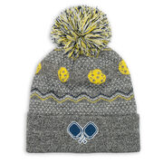 Pickleball Knit Hat - Fair Isle