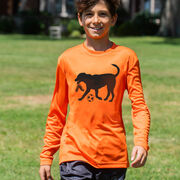 Soccer Long Sleeve Performance Tee - Spot The Soccer Dog