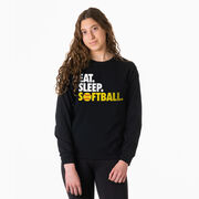 Softball Tshirt Long Sleeve - Eat. Sleep. Softball