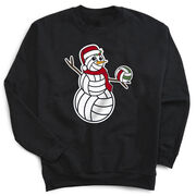 Volleyball Crewneck Sweatshirt - Serving Holiday Cheer