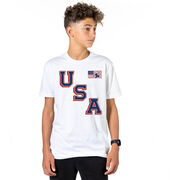 Hockey T-Shirt Short Sleeve - Hockey USA Gold