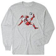 Soccer Tshirt Long Sleeve - Soccer Santa