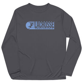 Guys Lacrosse Long Sleeve Performance Tee - 100% Of The Shots