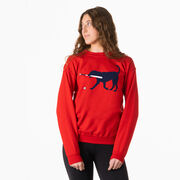 Baseball Crewneck Sweatshirt - Navy Baseball Dog