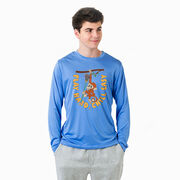 Guys Lacrosse Long Sleeve Performance Tee - Play Hard, Chill Easy
