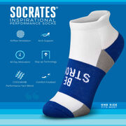 Socrates® Woven Performance Socks Be Strong (Royal)